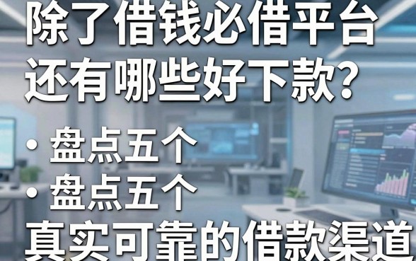 除了借钱必借平台还有哪些好下款？盘点五个真实可靠的借款渠道