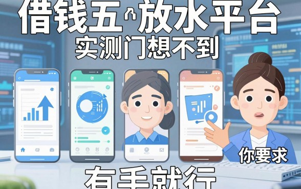 盘点五个借钱放水平台，实测门槛低到你想不到，有手就行！
