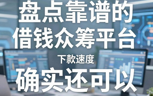 盘点几个靠谱的借钱众筹平台，下款速度确实还可以