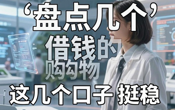 盘点几个借钱的购物平台，这几个口子下款挺稳