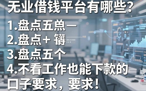 无业借钱平台有哪些？盘点五个不看工作也能下款的口子