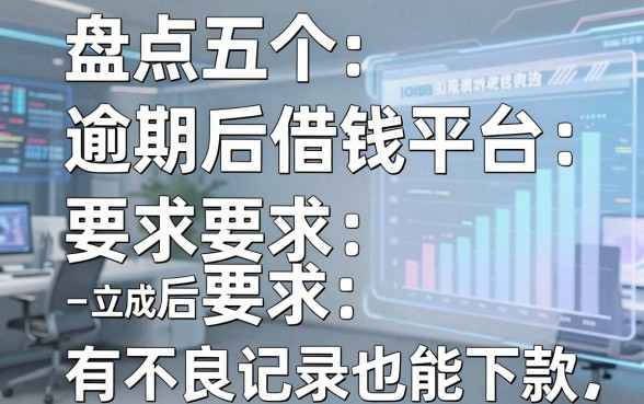 盘点五个逾期后借钱平台，有不良记录也能下款