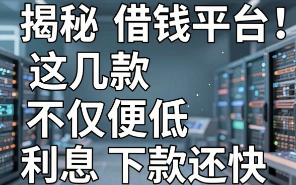 揭秘低价借钱平台：这几款不仅利息低下款还快