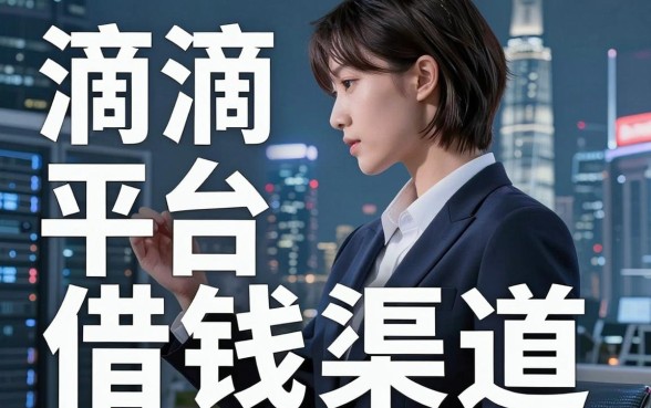揭秘滴滴平台的借钱渠道，除了官方还有这几个备用