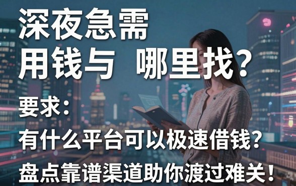 深夜急需用钱哪里找?有什么平台可以极速借钱?盘点五大靠谱渠道助你渡过难关
