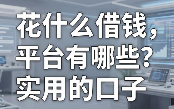 花什么借钱平台有哪些？盘点几个实用的口子