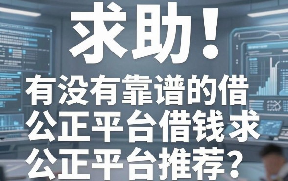求助！有没有靠谱的借钱公正平台推荐？亲测这几家下款挺稳