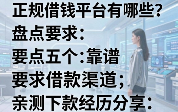 正规借钱平台有哪些？盘点五个靠谱借款渠道，亲测下款经历分享