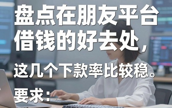 盘点在朋友平台借钱的好去处，这几个下款率比较稳