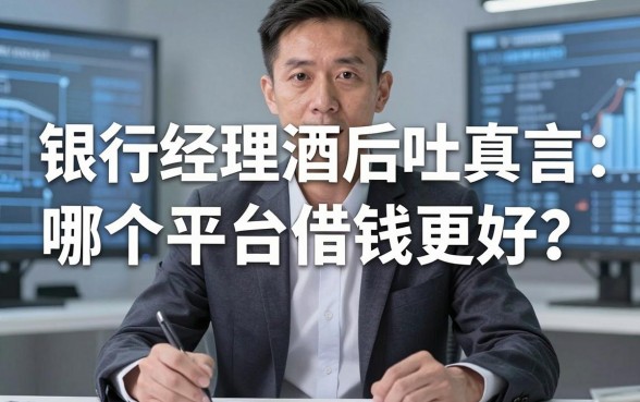 银行经理酒后吐真言：哪个平台借钱更好？看完这篇别再被坑