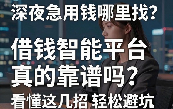 深夜急用钱哪里找？借钱智能平台真的靠谱吗？看懂这几招轻松避坑