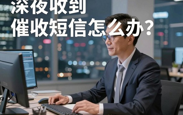 深夜收到催收短信怎么办？面对借钱平台要求还款，普通人该如何从容应对与化解危机？