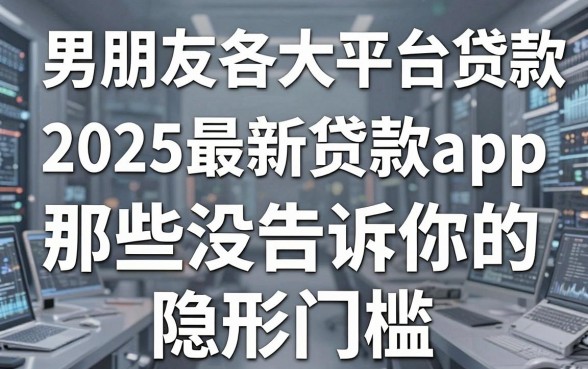 男朋友各大平台贷款借钱和2025最新贷款app,那些没告诉你的隐形门槛