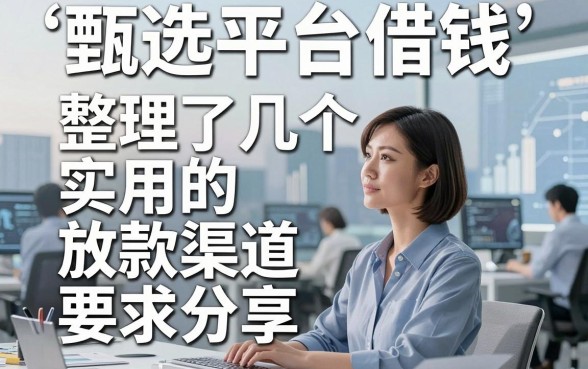 甄选平台借钱：整理了几个实用的放款渠道分享