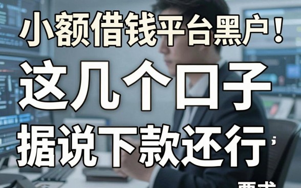 揭秘小额借钱平台黑户：这几个口子据说下款还行