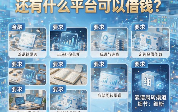 还有什么平台可以借钱？整理了10个靠谱周转渠道