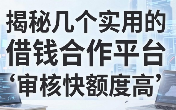揭秘几个实用的借钱合作平台，审核快额度高