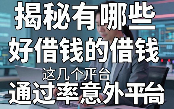 揭秘有哪些好借钱的借钱平台，这几个通过率意外的高