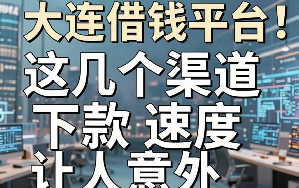 揭秘大连借钱平台：这几个渠道下款速度让人意外