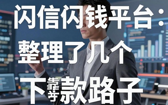 揭秘闪信借钱平台：整理了几个靠谱的下款路子