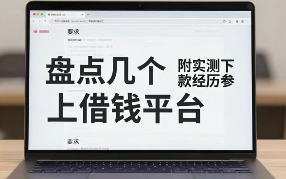 盘点几个电脑上借钱平台，附实测下款经历参考
