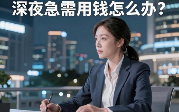 深夜急需用钱怎么办？这几个靠谱的借钱应急贷款平台你了解吗？