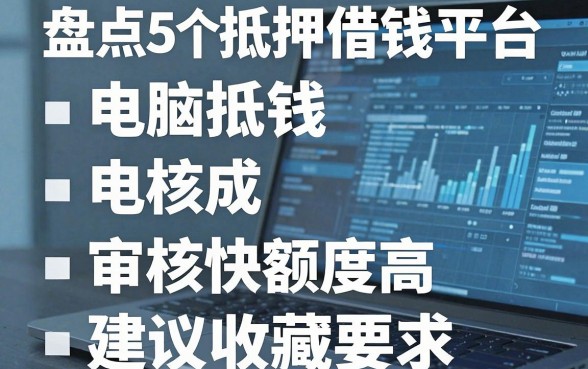 盘点5个电脑抵押借钱平台，审核快额度高建议收藏