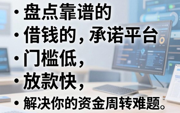 盘点五个靠谱的借钱承诺平台，门槛低放款快，解决你的资金周转难题