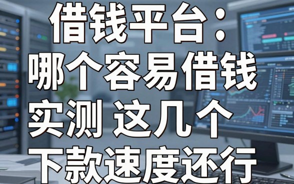 揭秘借钱平台哪个容易借钱，实测这几个下款速度还行