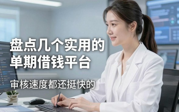 盘点几个实用的单期借钱平台，审核速度都还挺快的