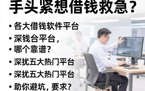 手头紧想借钱救急？各大借钱软件平台哪个靠谱？深扒五大热门平台助你避坑