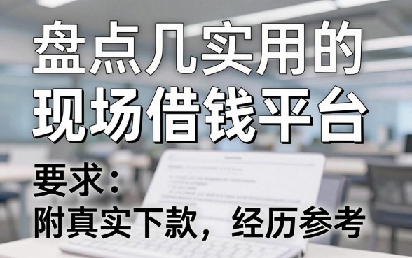 盘点几个实用的现场借钱平台，附真实下款经历参考