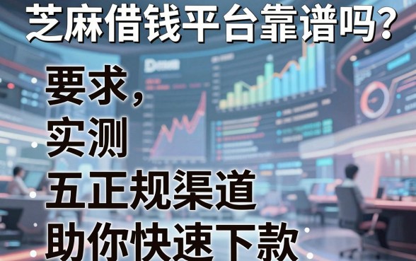 芝麻借钱平台靠谱吗？实测五大正规渠道助你快速下款