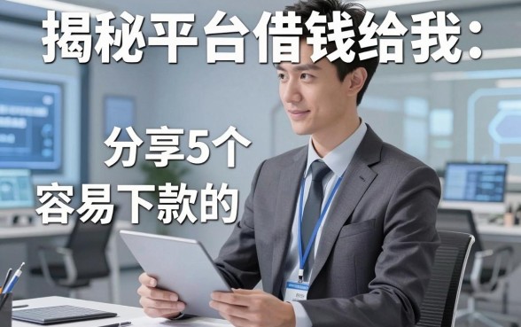 揭秘平台借钱给我：分享5个容易下款的靠谱渠道