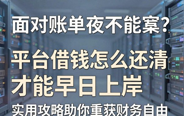 面对账单夜不能寐？平台借钱怎么还清才能早日上岸，实用攻略助你重获财务自由