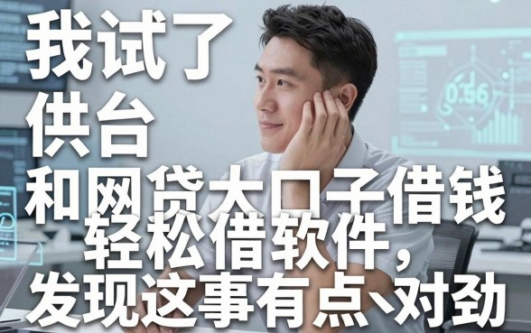 我试了十几个供车平台借钱和网贷大口子轻松借软件，发现这事有点不对劲