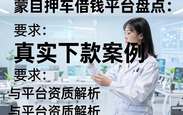 蒙自押车借钱平台盘点：真实下款案例与平台资质解析