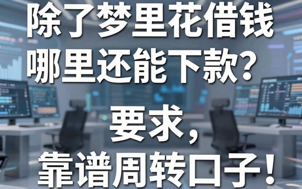 除了梦里花借钱哪里还能下款？盘点五个靠谱周转口子