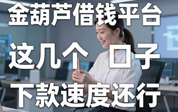 金葫芦借钱平台实测分享，这几个口子下款速度还行