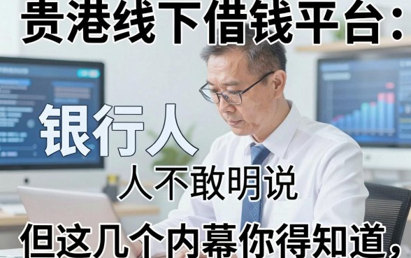 贵港线下借钱平台:银行人不敢明说,但这几个内幕你得知道