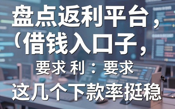 盘点返利平台的借钱口子，这几个下款率挺稳