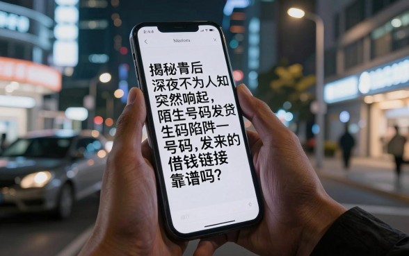 深夜手机突然响起，陌生号码发来的借钱链接靠谱吗？揭秘背后不为人知的借贷陷阱