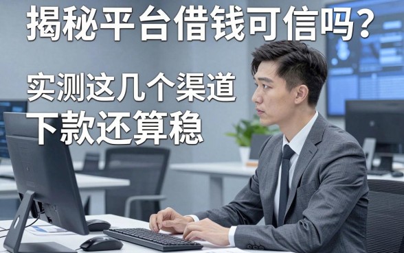 揭秘平台借钱可信吗？实测这几个渠道下款还算稳