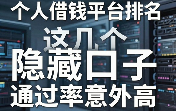 揭秘个人借钱平台排名：这几个隐藏口子通过率意外高