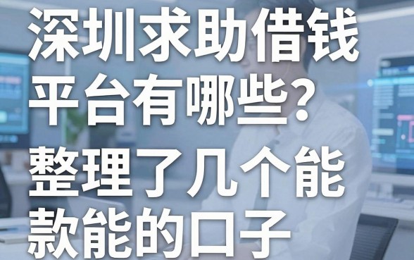 深圳求助借钱平台有哪些？整理了几个还能下款的口子