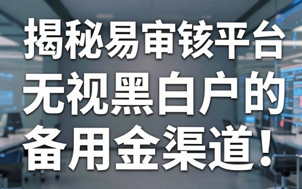 揭秘易审核借钱平台：无视黑白户的备用金渠道
