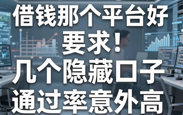 揭秘借钱那个平台好，这几个隐藏口子通过率意外高