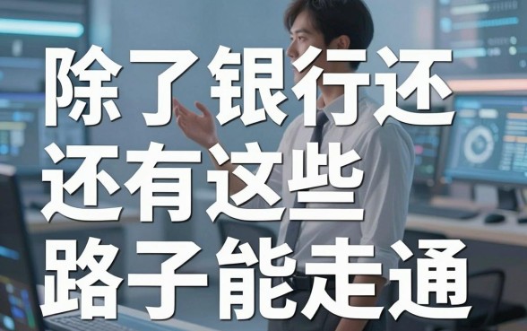 揭秘网络平台合法借钱：除了银行还有这些路子能走通