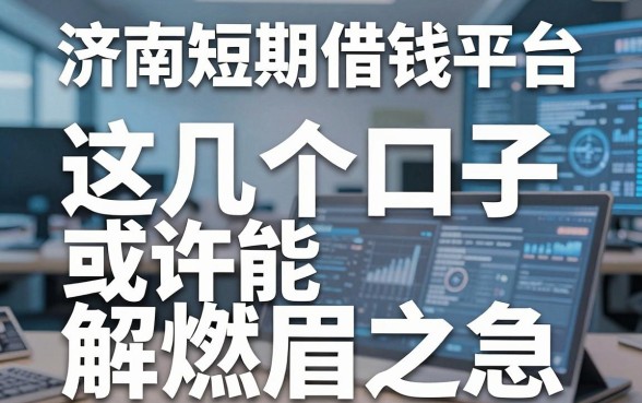 揭秘济南短期借钱平台：这几个口子或许能解燃眉之急