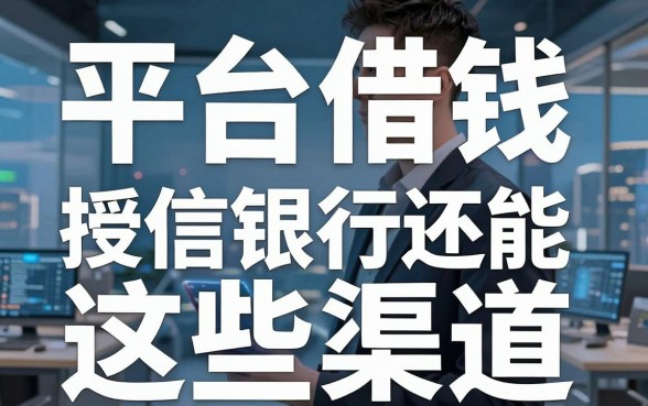 揭秘平台借钱授信：除了银行还能选这些渠道